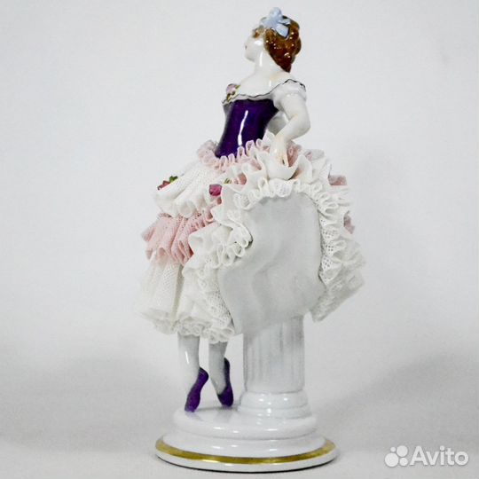 Балерина статуэтка фарфор кружево Германия