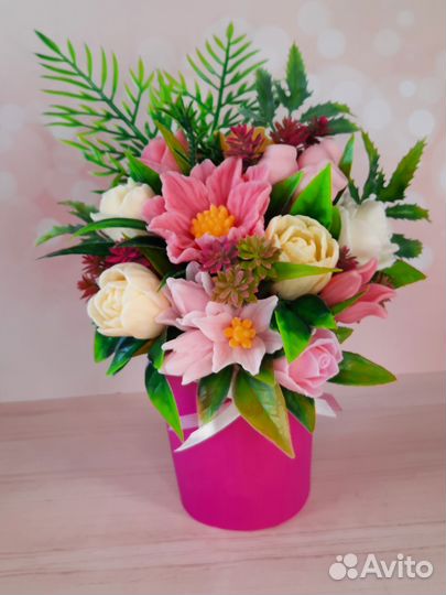 Букет цветов из мыла