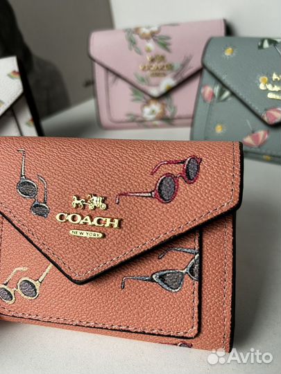 Кошелек Coach новый 10 цветов