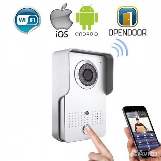 Беспроводной Wi-Fi видеоглазок с открытием замка
