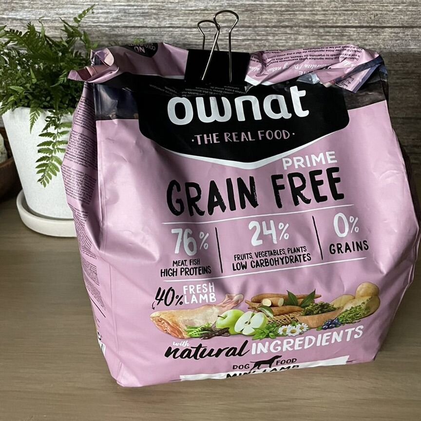 Корм для собак ownat grain free