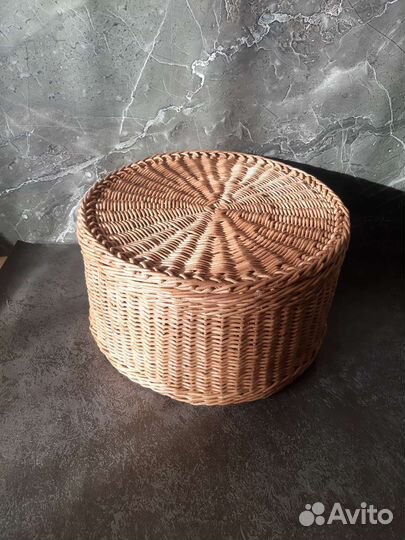 Плетеная корзина короб
