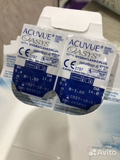 Линзы acuvue oasys