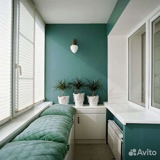 Обшивка,остекление,утепление лоджий и балконов