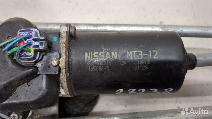 Механизм стеклоочистителя Nissan Primera P12, 2004