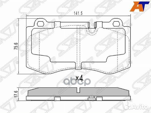 Колодки тормозные перед mercedes CL 215 06/CLS