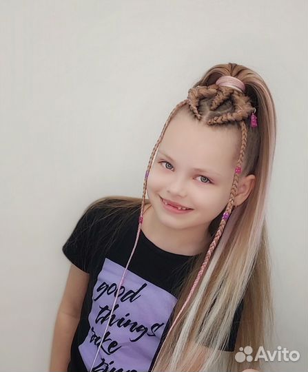 Косы детям с канекалоном