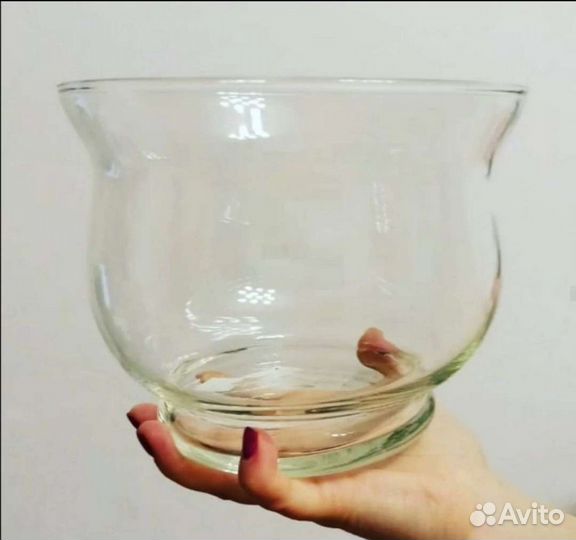 Вазы стеклянные новые