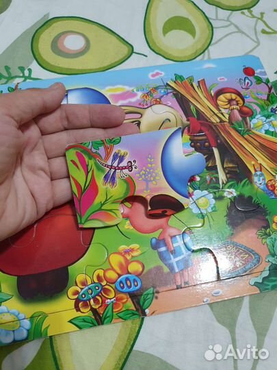 Деревянный пазл,яркий