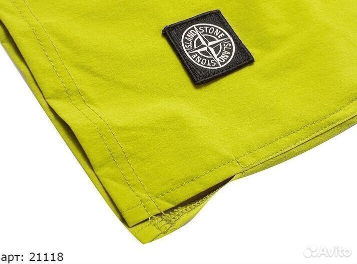 Шорты Stone Island Зеленые