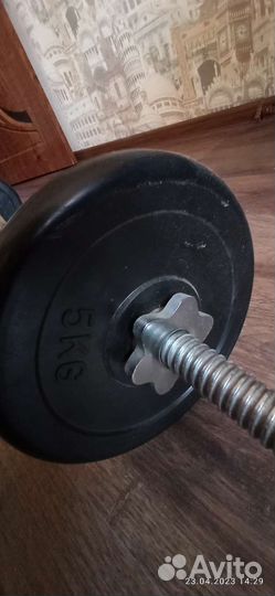 Штанга с блинами