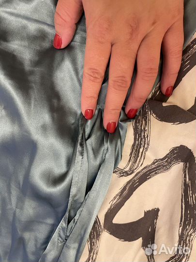 Атласный халат