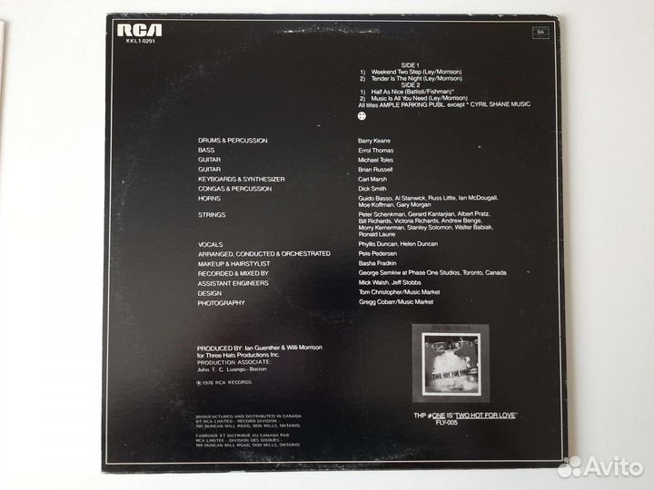 LP T.H.P. Orchestra #2 Tender in the night