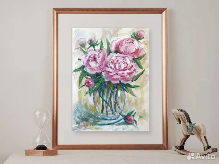 Картина Букет пионов