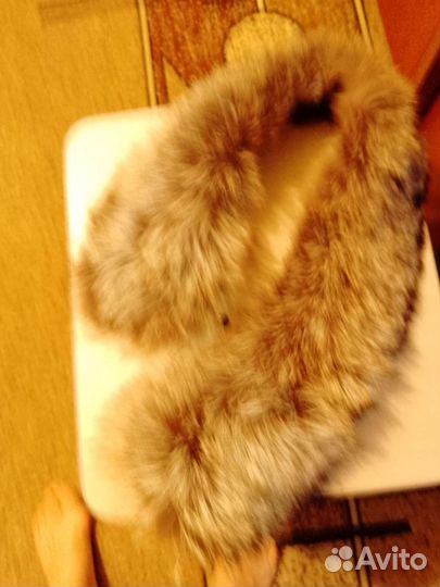 Воротник из меха чернобурки