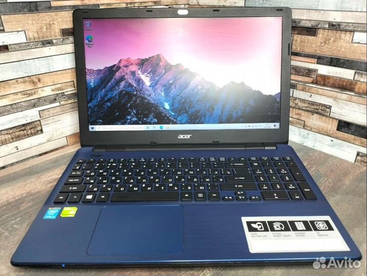 Синий Acer на i3/ RAM 12/ SSD 256/ GeForce 840m