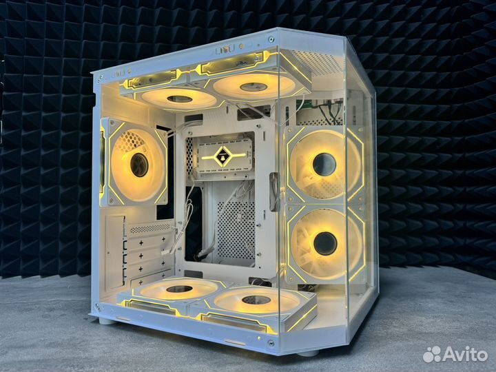 Игровой корпус для пк аквариум белый argb