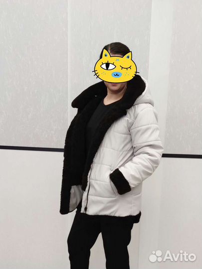 Дубленка-трансформер натуральная женская 48-50