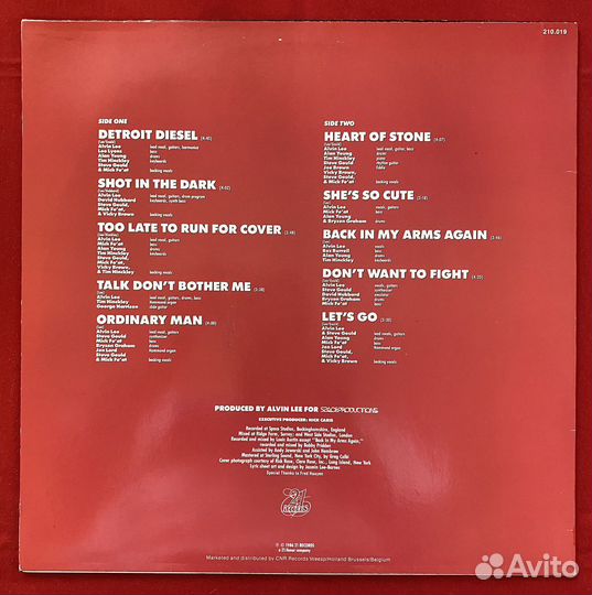 Alvin Lee-Detroit Diesel-Holland-1986 NM