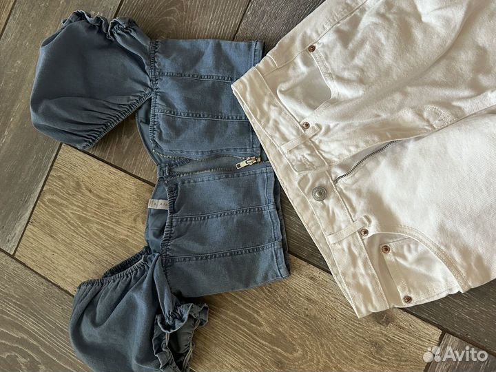 Вещи женские костюм джинсы топ юбка