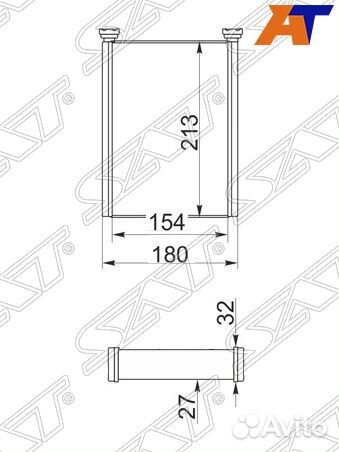 Радиатор отопителя Toyota Highlander