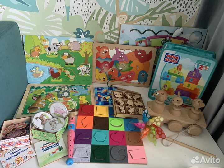 Развивающие деревянные игрушки (набор)