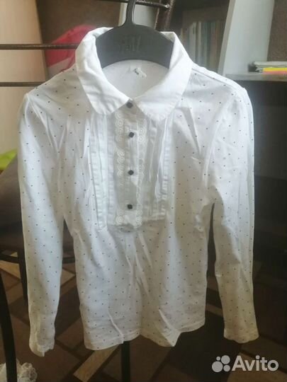 Школьные блузки для девочки на рост 128 134