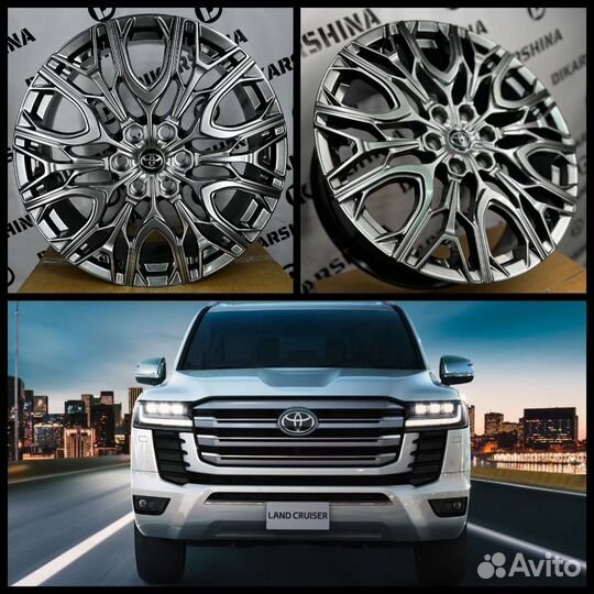 Комплект колес toyota land cruiser 300 R24 6/139.7