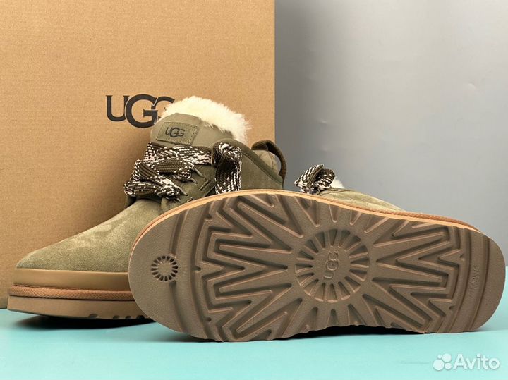 Ботинки ugg мужские хаки цвет