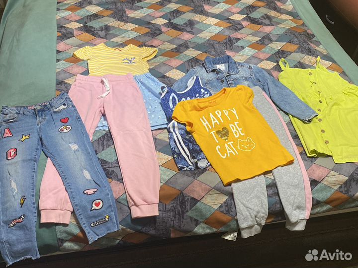 Вещи пакетом на девочку116-128р