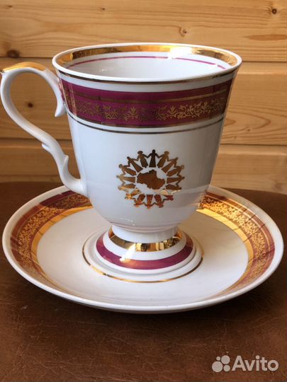 Чайная пара. Фарфор. Дулево