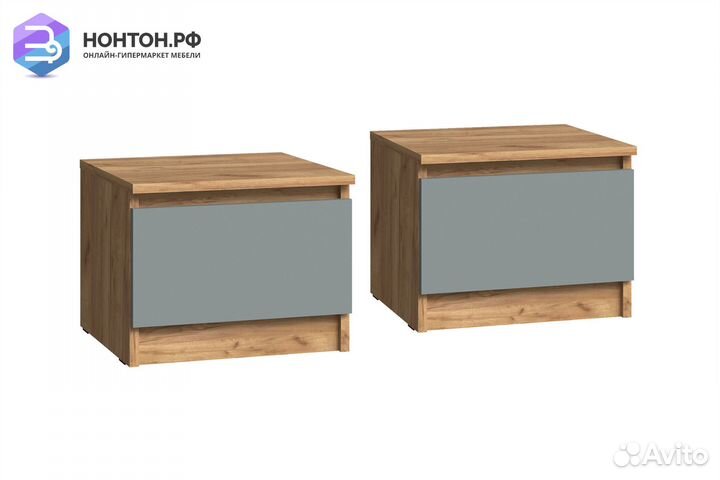 Комплект прикроватных тумб Челси Color сумеречный
