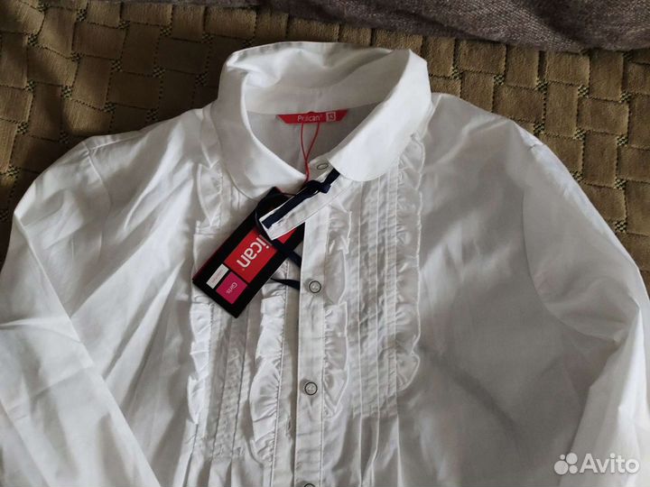 Рубашка белая школьная