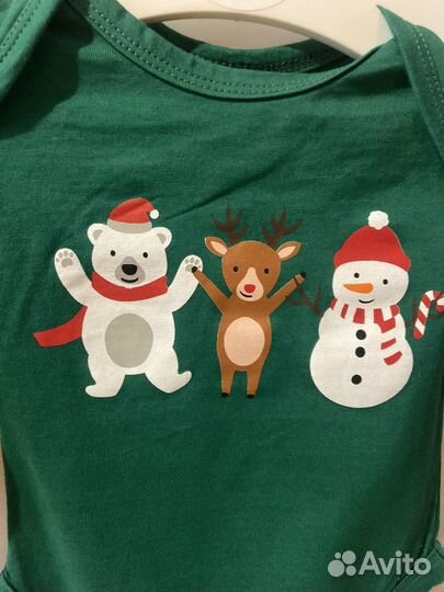 Боди детское новогоднее 62 р