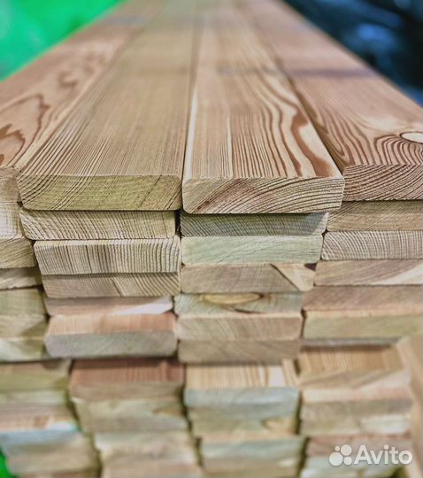 Доски лиственницы камерной сушки 25x120 мм для над