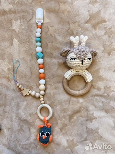 Погремушка грызунок держатель