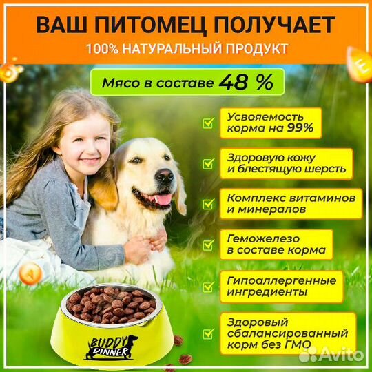 Корм для собак Orange Line с говядиной, 900 г