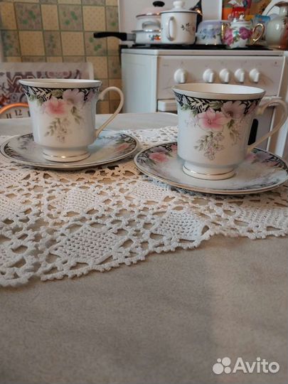 Фарфоровые чайно- кофейные пары