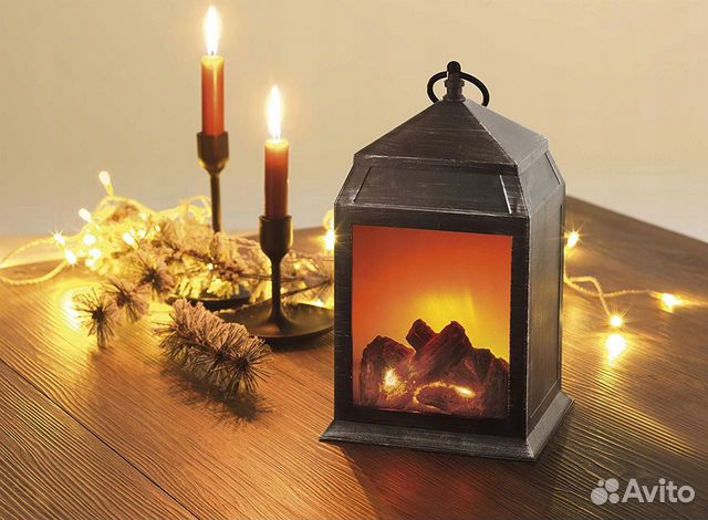 Камин светильник с имитацией огня