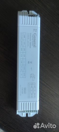 Эпра general для люминисцентных ламп т8 2х36w