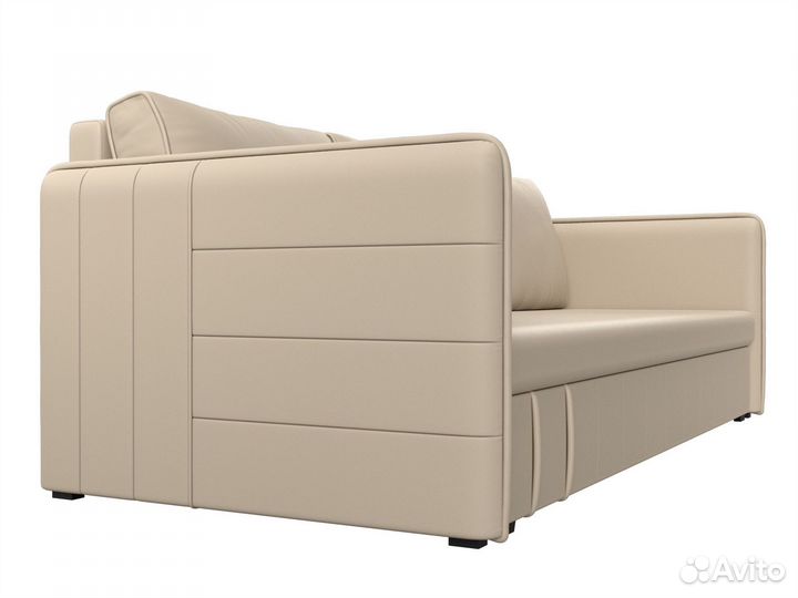 Диван прямой Слим, экокожа, бежевый. Москва и мо