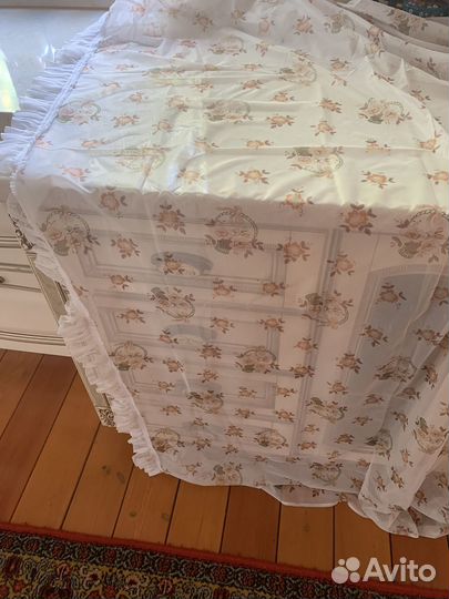Тюль с рюшкой новая и бу