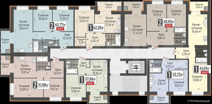 1-к. квартира, 32,7 м², 2/10 эт.