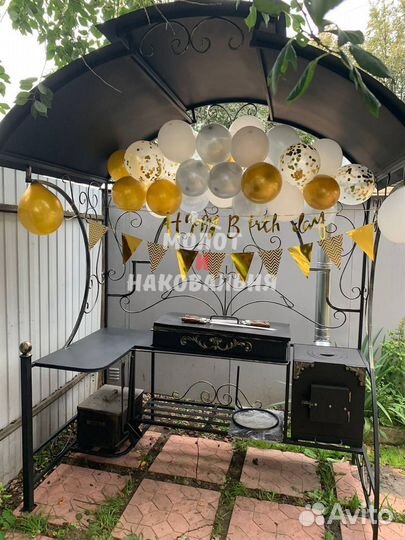 Мангал в стиле лофт