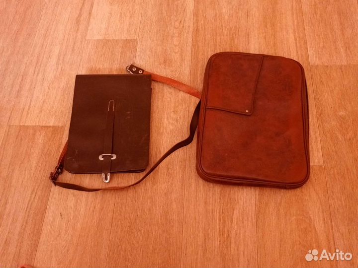 Планшет кожаный СССР + 2 папки кожа