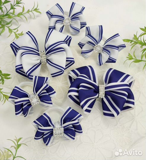 Школьные банты и брошь галстук