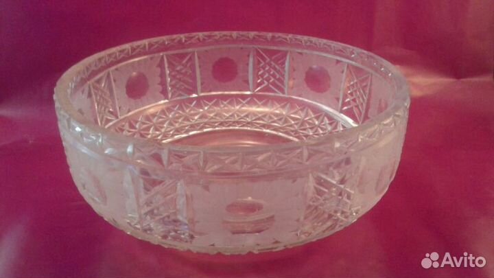 Вазы, салатники, фужеры из хрусталя