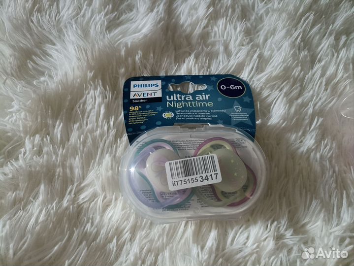 Соска пустышка avent 0 6 новая