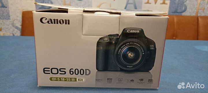 Фотоаппарат Canon 600D Kit 18-55