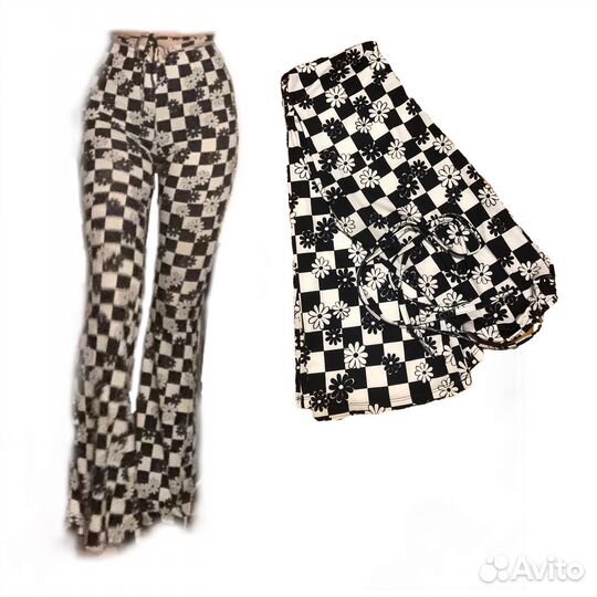 Штаны bershka в клеточку